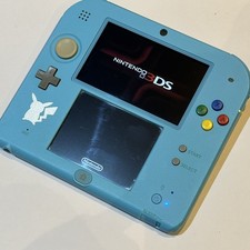Nintendo 2DS handheld console, Pokémon Sun and Moon Light Blue Edition NO STYLUS