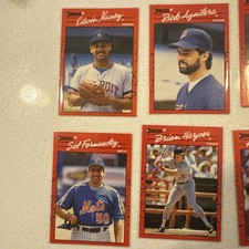 12 Donruss Baseball Cards Error ( Inc Without The . ) Error.