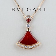 Bvlgari 18ct Rose Gold - Divas’ Dream Necklace - Carnelian & Diamonds RRP £5950
