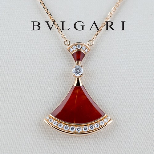 Bvlgari 18ct Rose Gold - Divas’ Dream Necklace - Carnelian & Diamonds RRP £5950