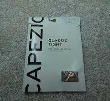 Capezio Tights Womens S/M Small Medium Light Suntan Beige Matte Footed 1 Pair