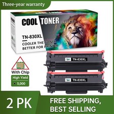 2PK TN830XL Toner for Brother TN830XL HL-L2465DW L2405DW MFC-L2820DW DCP-L2640DW