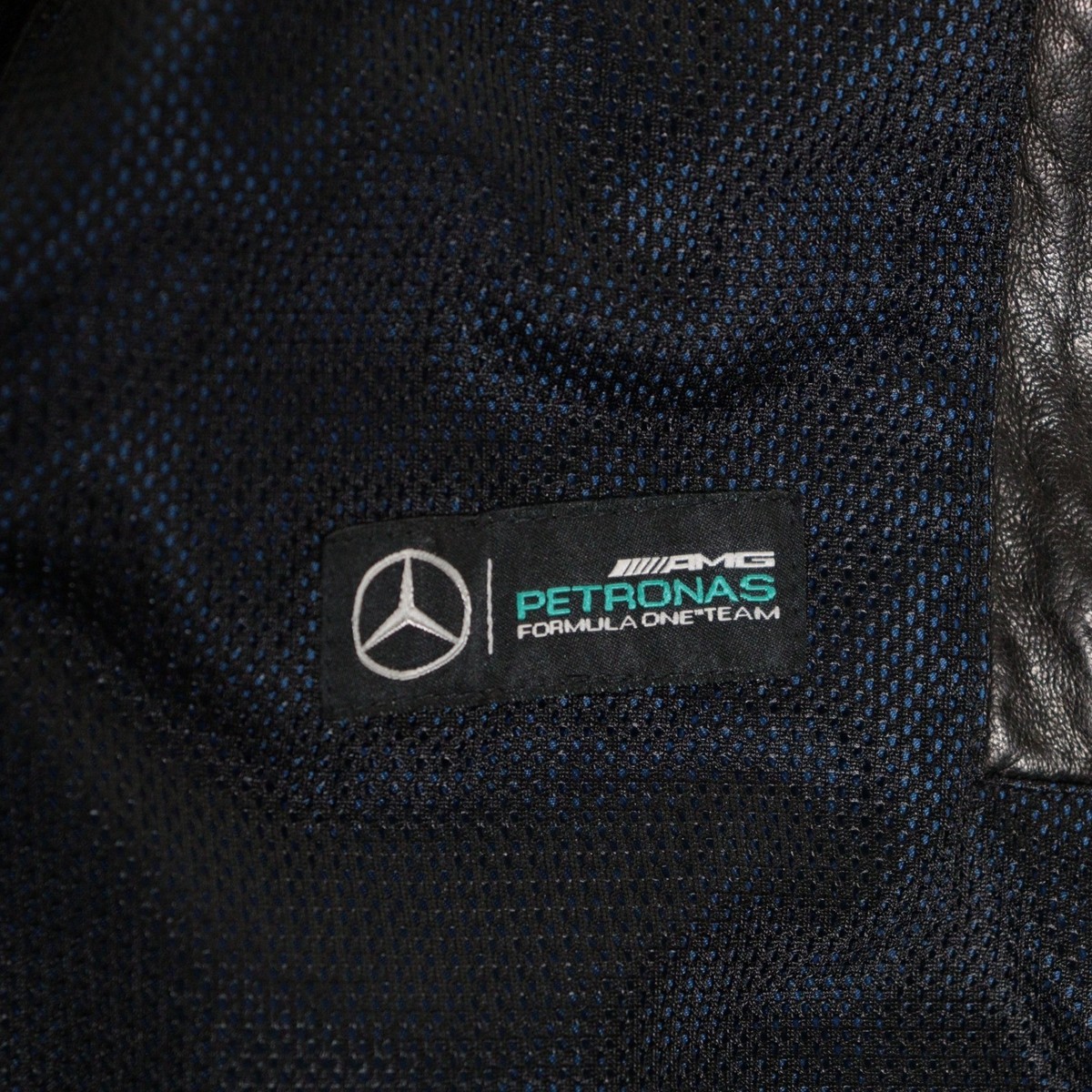 Hugo Boss Lamb Leather Jacket Mercedes AMG Petronas F1 Team Black Men 40R EUC View 6