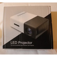Mini Portable LED Projector 1080P Support Home Theater Media Player White Black