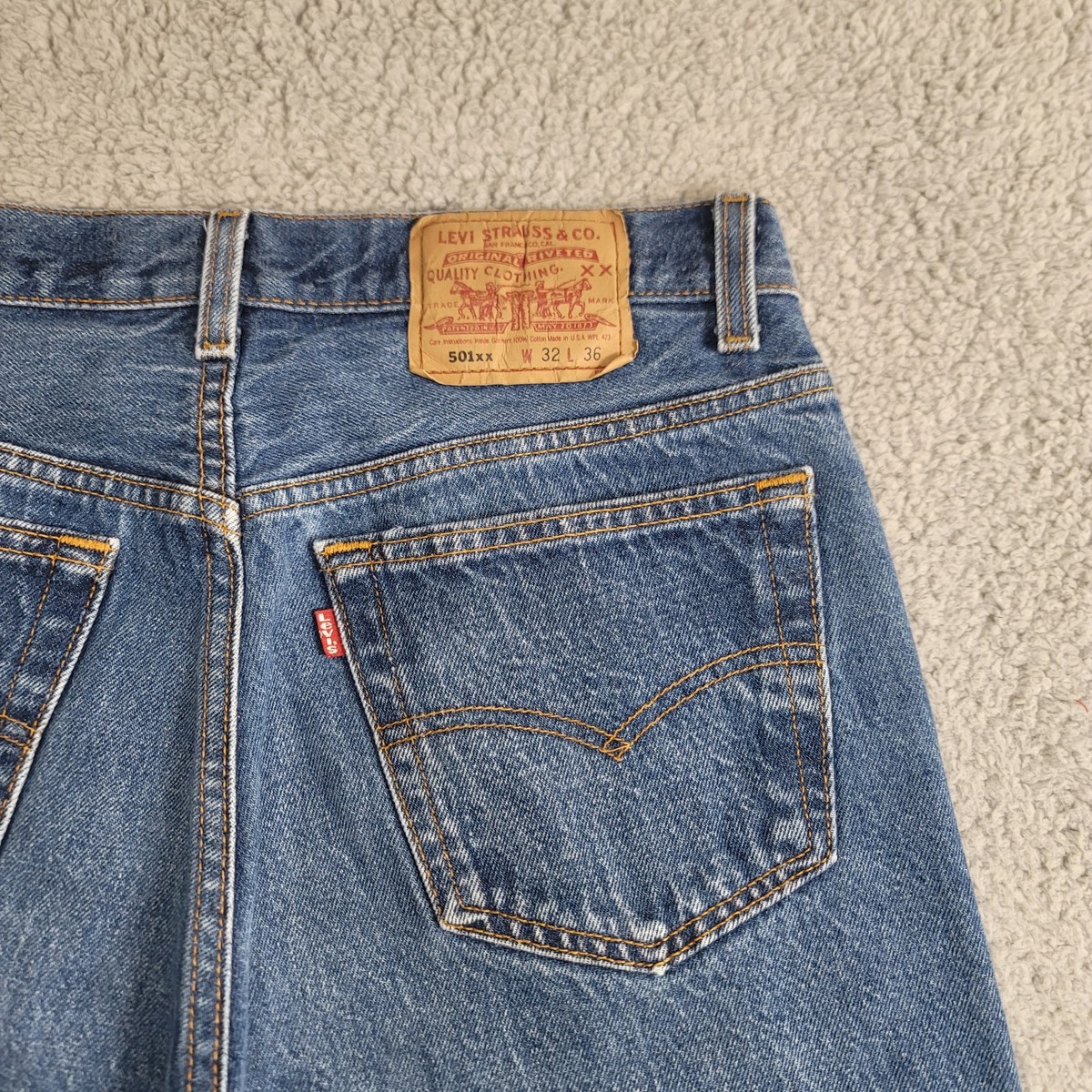 Vintage Levi's 501 XX Jeans Mens 30x31 Blue Original Shrink to Fit