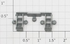 Roundhouse 24108 HO Diecast Unfinished Ladder Step  (10)