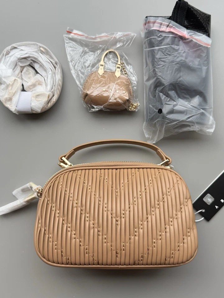 NEU OVP Exklusive SISLEY Damen Handtasche – Elegante Crossbody-Tasche Beige - Bild 2 von 4