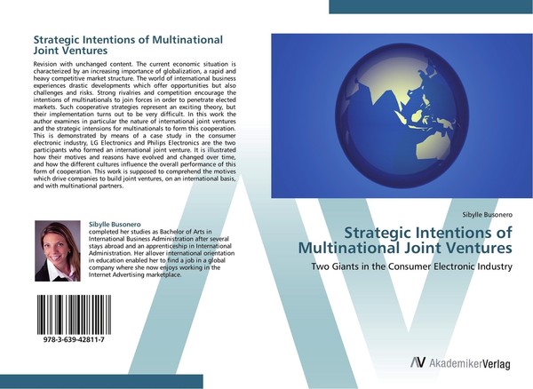 Strategic Intentions Of Multinational Joint Ventures Sibylle Busonero-image
