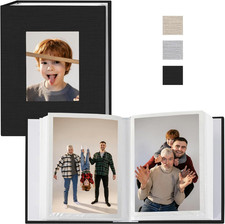 Small Photo Album 4X6 Photos Book, Linen Cover Mini Photo Book, 50 Page Holds 10