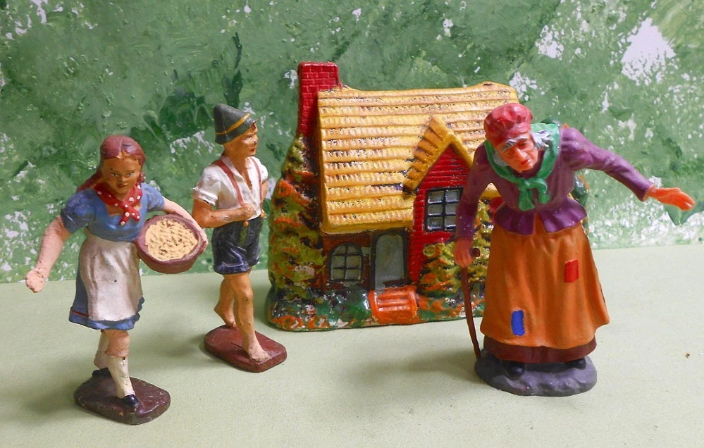 Ferme Elastolin Jouet Ancien - Années 1950