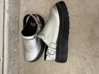 Dr. Martens Laketen Silver Leather Clog Comfort Buckle Shoes US Women's 5 — photo 5