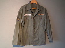 US Army Vietnam  OG-107 Green Combat Shirt-101st Airborne Insignia