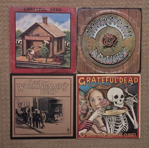 Lot of 4 Grateful Dead vinyl record albums