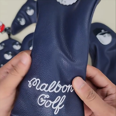Malbon Golf Club Head Covers Navy Blue, Wood, Driver, Putter 