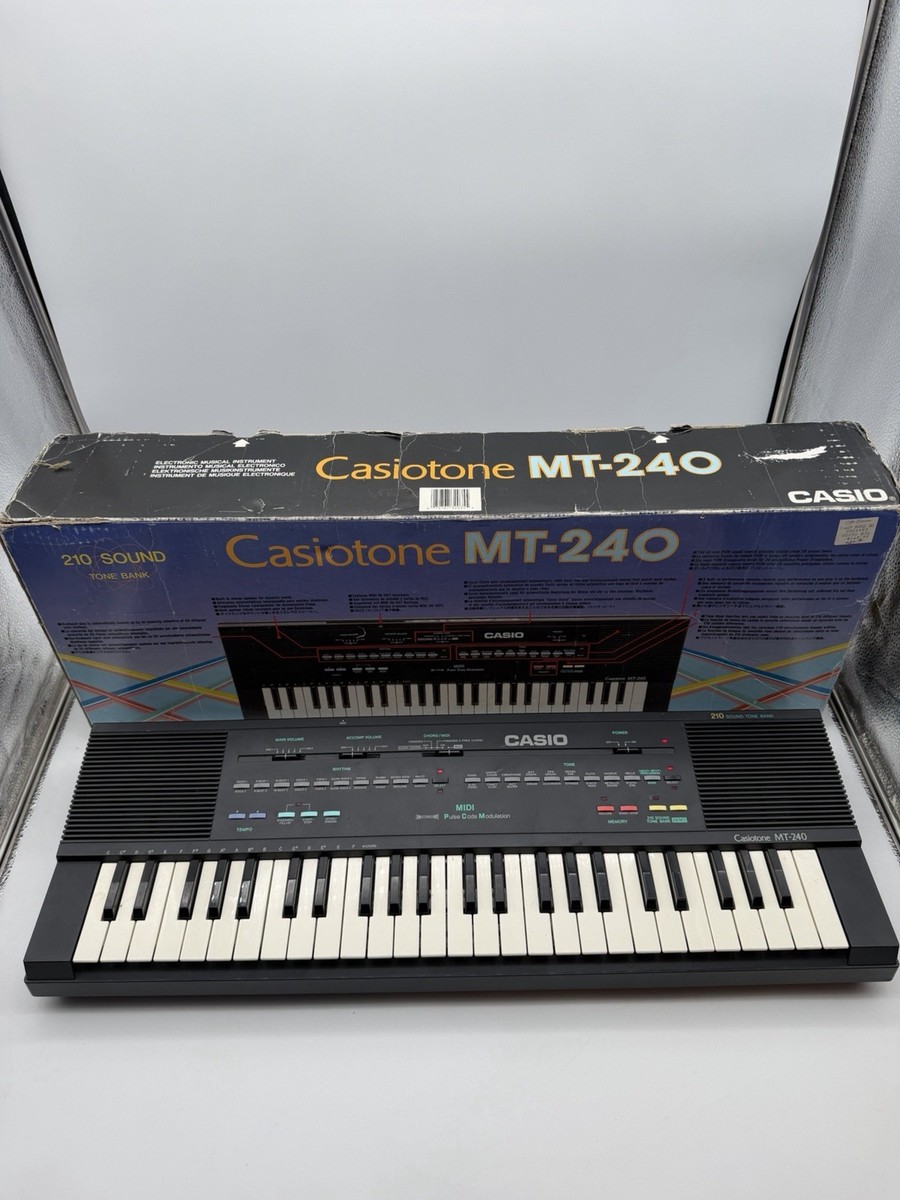 CASIO MT-240 キーボード Casio Casiotone Mt-240 49 Key Electronic Keyboard Synth 210 Sound
