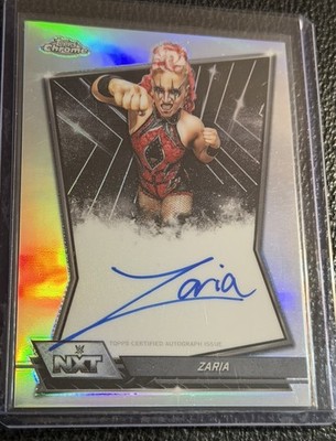 2026 WWE Topps Chrome ZARIA Silver Holo Refractor AUTO autograph