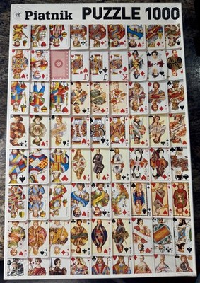 Piatnik Playing Cards 1000 Piece Puzzle 67.5 X 44.1 cm New Sealed