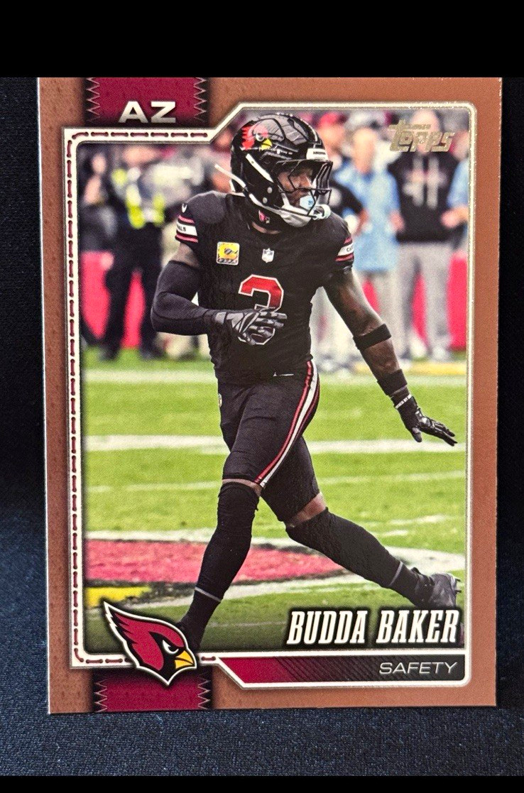 Topps 2026 Budda Baker Arizona Cardinals #201 Serial Numbered 040/2026