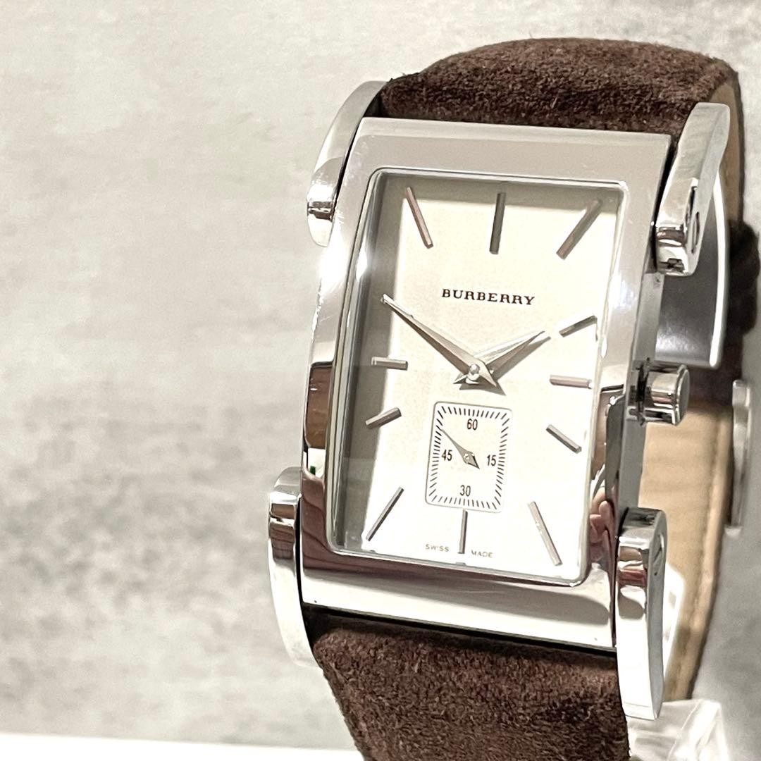 Burberry Rectangular Slim Second Men's Wristwatch… - image 1