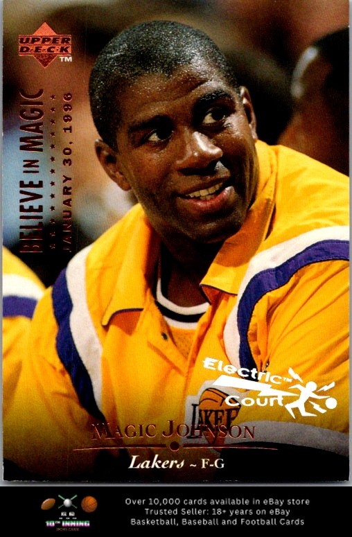 1995-96 Upper Deck Electric Court BASKETBALL #237 Magic Johnson