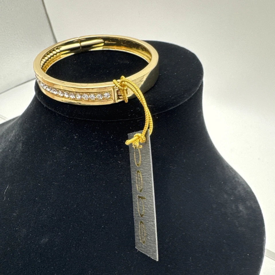 Bebe Troy Bracelet / Bangle Gold With Rhinestones - Image 2 of 4