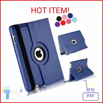 Vultic Rotating Case for iPad mini 1/2/3, 360 Degree Stand [Auto Sleep/Wake] Fol