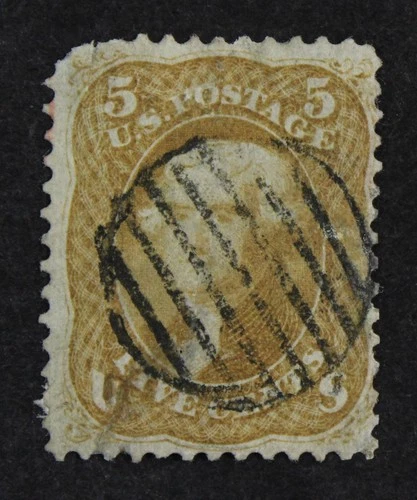 CKStamps: US Stamps Collection Scott#67 5c Jefferson Used Small Thin