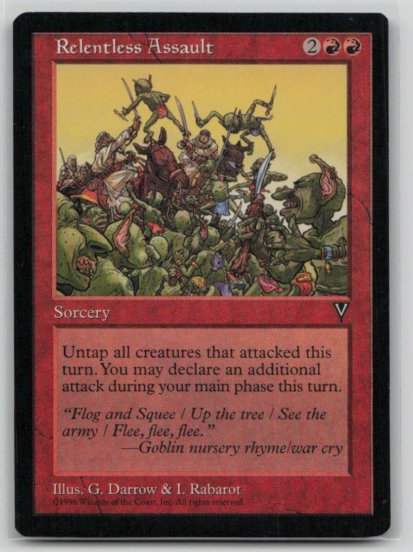 Relentless Assault [Visions - 91] Near Mint Rare Magic