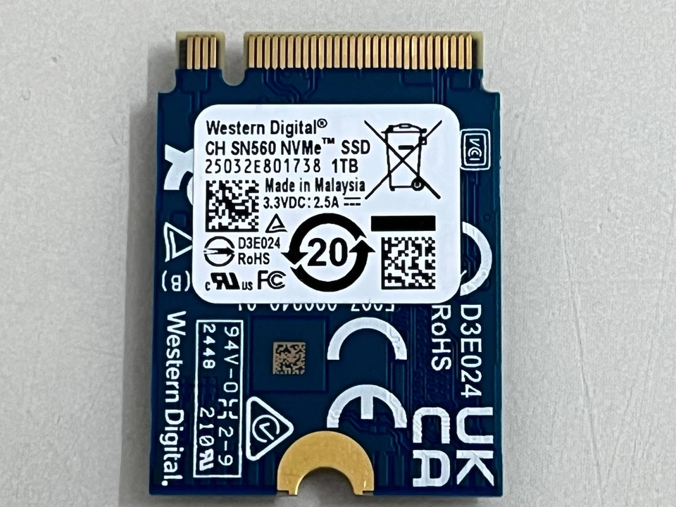 WD CH SN560 M.2 2230 512GB 1TB SSD NVMe PCIe For Xbox Series X/S Expansion Card - Image 4 of 4