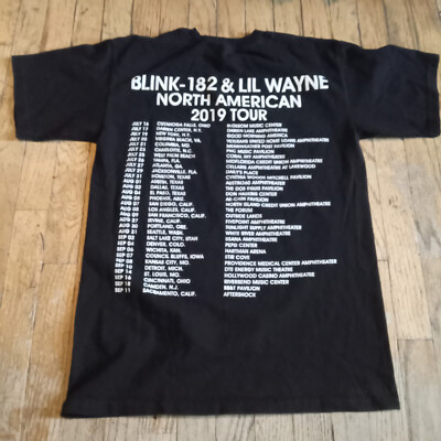 Blink-182 And Lil Wayne North American 2019 Tour T-Shirt SMALL | eBay