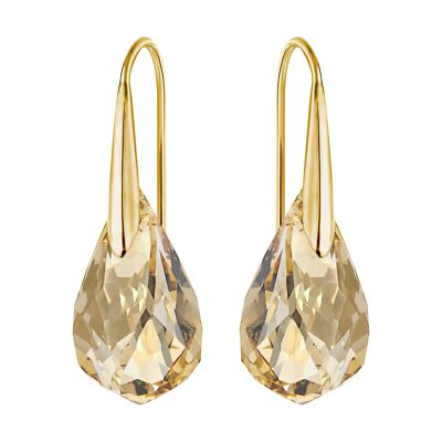 Swarovski ENERGIC PIERCED EARRINGS, Golden, Gold Plated - 5616263 New