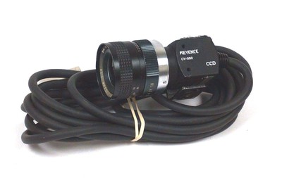GEBRAUCHTE KEYENCE CV-050 KAMERA CCD Mit COMPUTAR 12,5MM TV-OBJEKTIV 1:1,8