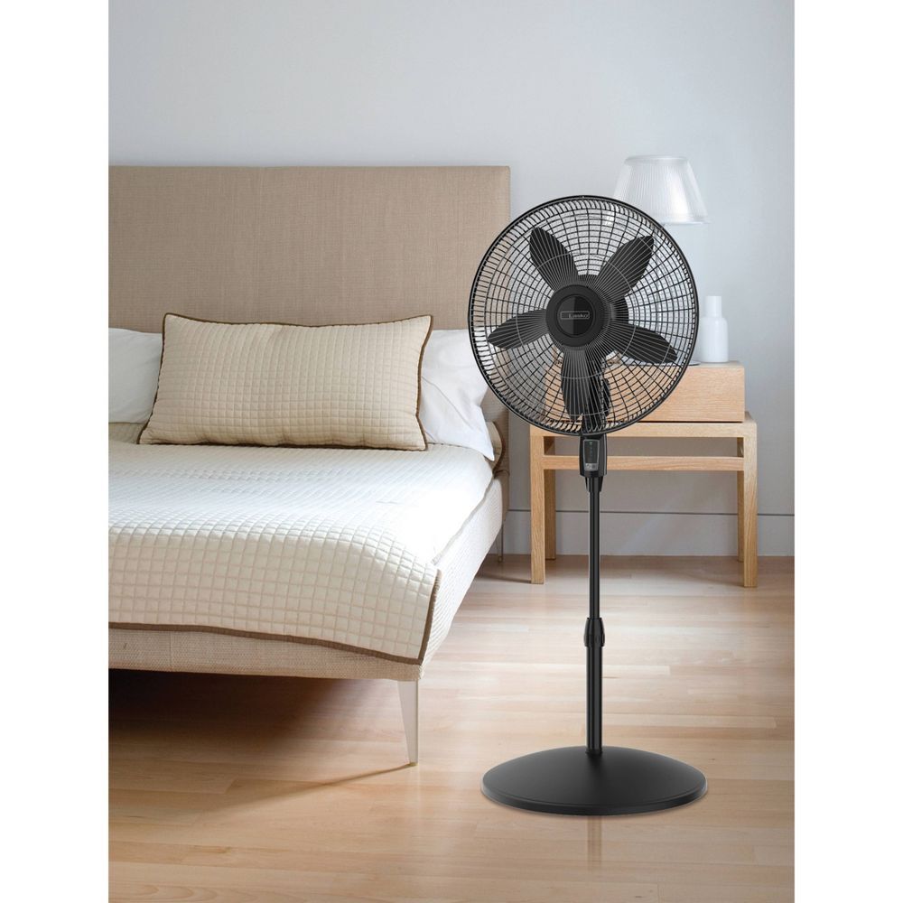 Lasko 18" Stand Oscillating Fan Black Falak Tayyeb Platinum