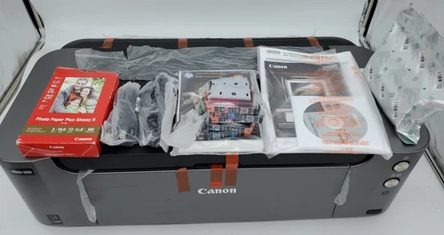 NO BOX New Canon PIXMA PRO-100 Inkjet Photo Printer With Accessories & Extras