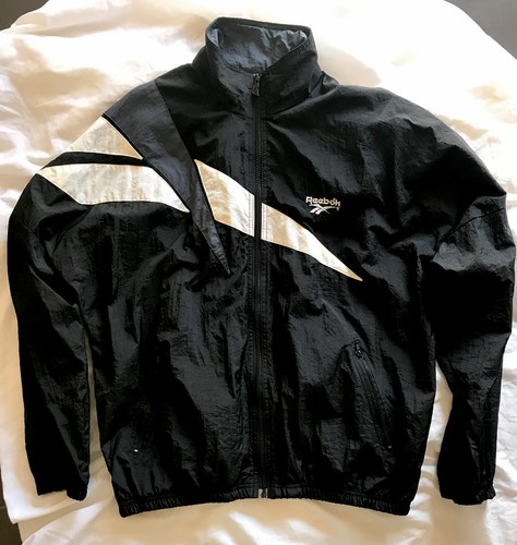 VINTAGE REEBOK BLACK WHITE GREY 