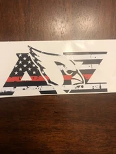 Thin Red Line AZ Vinyl Decal