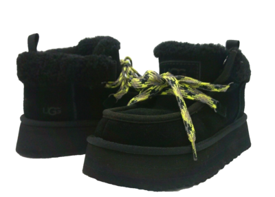 UGG FUNKARRA CABIN CUFF WOMEN BOOTS SUEDE BLACK US 6 /UK 4