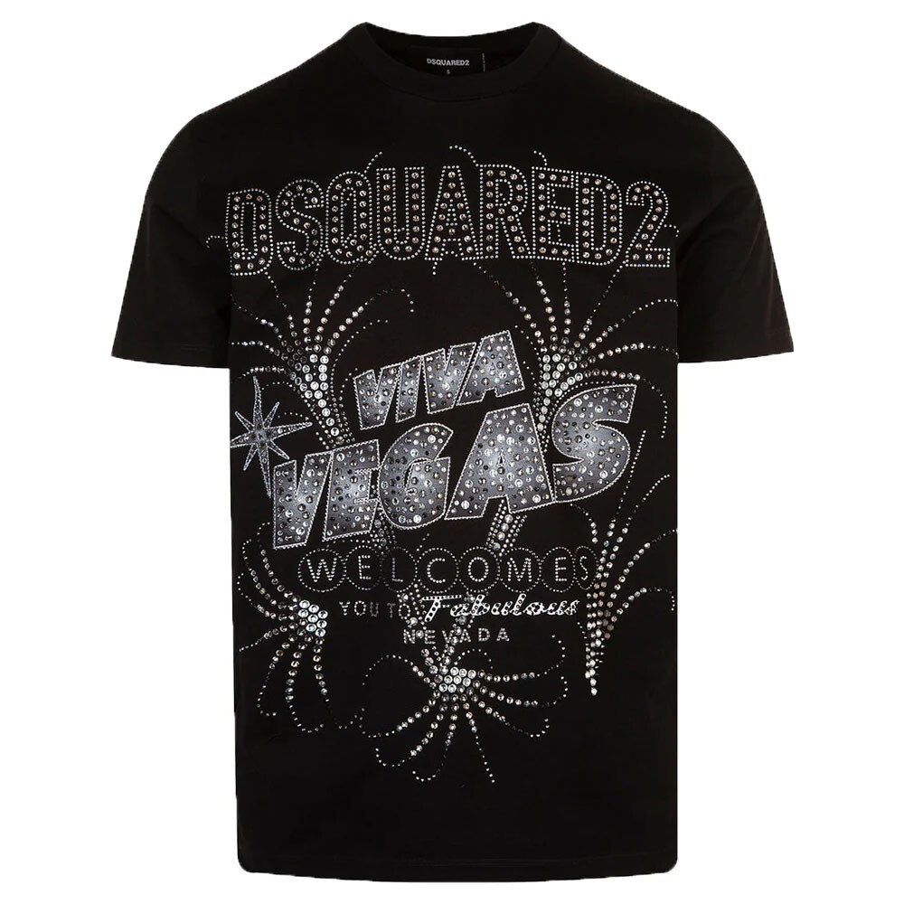 SDAT 28 T-Shirt β (BLACK) Dsquared2 Black T-Shirt Viva Vegas S74GD1062 RRP £510 | eBay