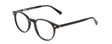 Ernest Hemingway H4908 Unisex Round Designer Reading Glasses in Gloss Black 49mm
