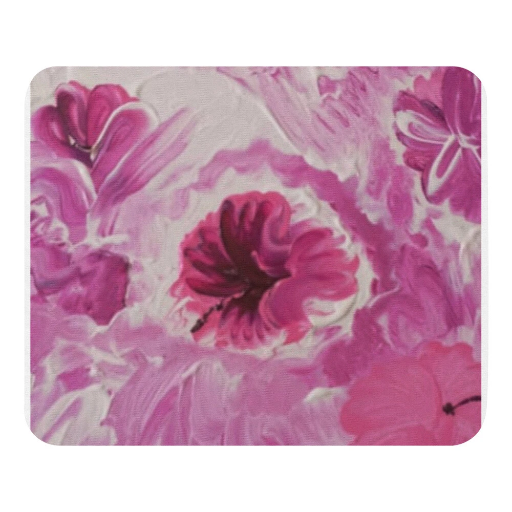 Original Artwork Mouse Pad Pink Flowers