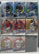 8 Lot of 2021 Bowman Chrome ROTY Favorites Baseball Cards