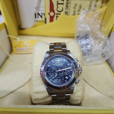 Invicta Men's 40mm Speedway Black Iridescent Dial Chronograph