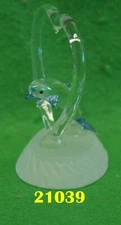 CRYSTALLITE CRYSTAL GLASS FIGURINE BLUE DOLPHIN through HEART rz 21039