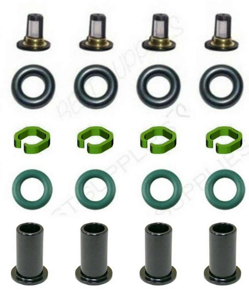 Kit Reparación Inyector Combustible Se Adapta 09-11 Nissan Versa 1.6L-L4 Orings Filtros Tapas Foto 2 de 2