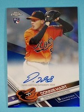 2017 Topps Chrome RC BLUE REFRACTOR AUTO Donnie Hart Orioles #RA-DH 88/158 ⚾