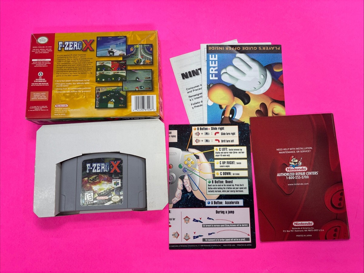 F-Zero X (Nintendo 64, 1998) CIB 45496870287| eBay