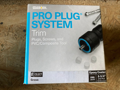 Starborn Pro Plug System Deck Pugs Trex Enhanced 375 Pcs - 100 Sq. Ft. GROVE