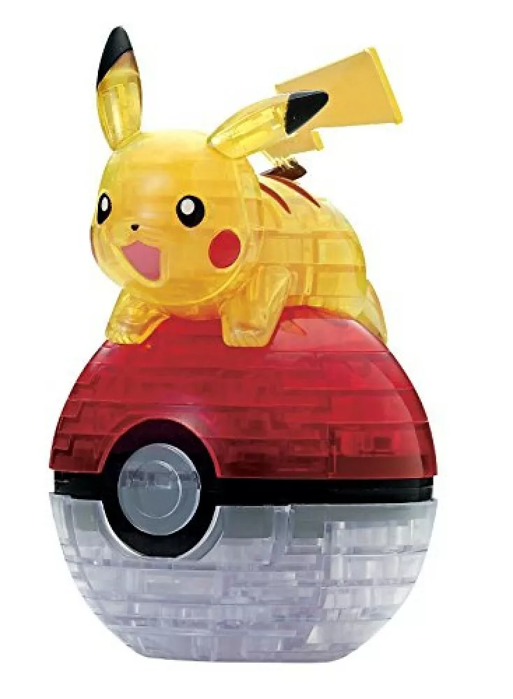 61 piezas rompecabezas 3D Pokémon Pikachu y bola monstruo piezas  transparentes J