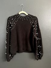 Casual Sweater, Work Sweater, Cocktail Hour Sweater, Holiday Party Size M