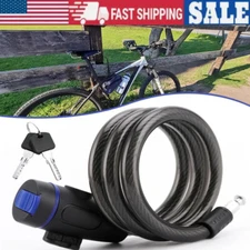 Bike Bicycle Code Combination Locker 4 Digit Combination Security Cable Lock US